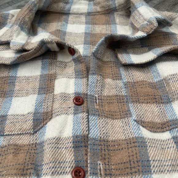 2 pcs Set  Boys Thick Flannel Shirts - Picture 4 of 5